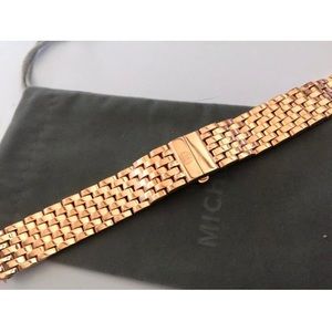 Michele Deco 18mm Gold plated watch bracelet